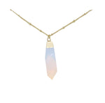 Opal & Gold Pendant Necklace