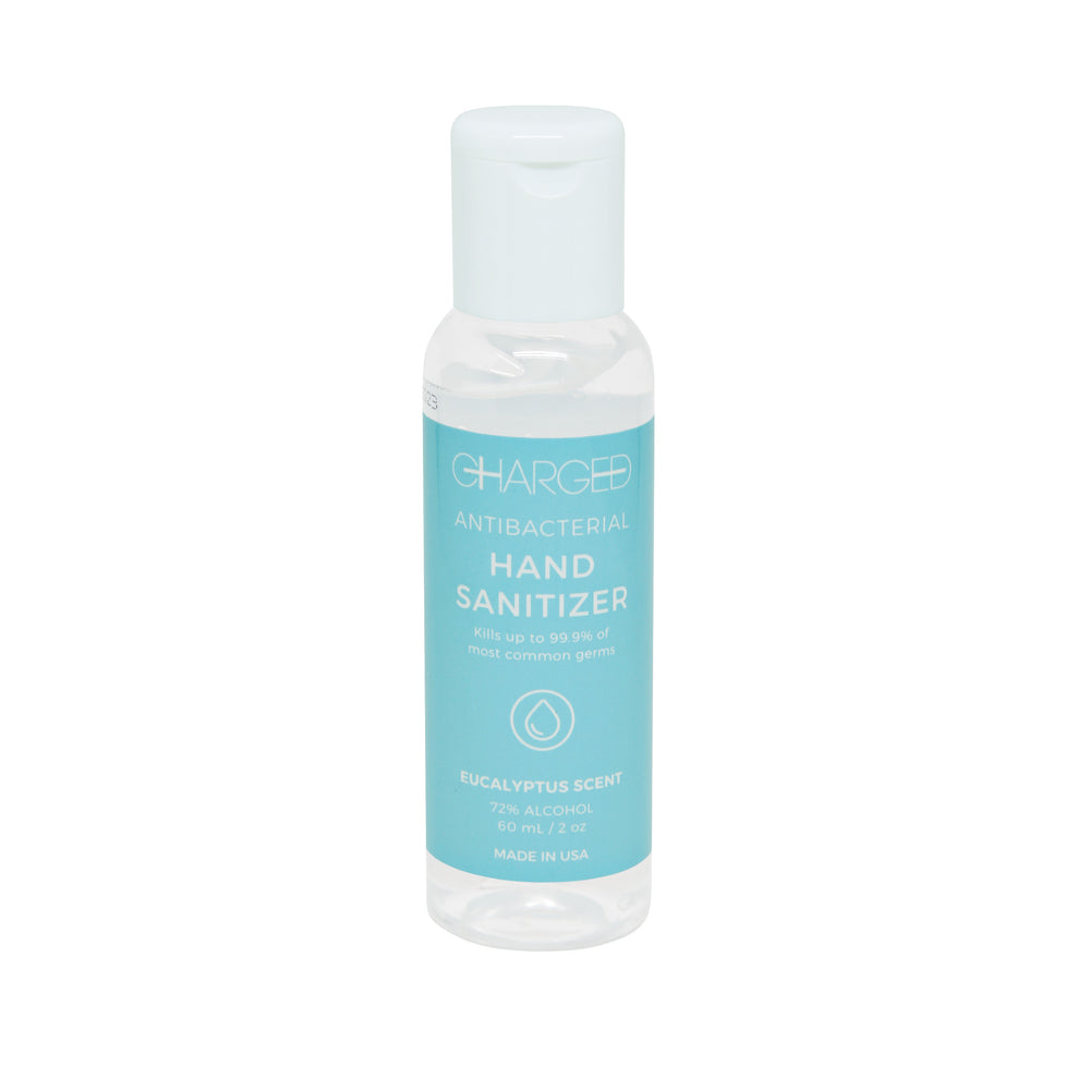Eucalyptus Scented Antibacterial Hand Sanitizer on white