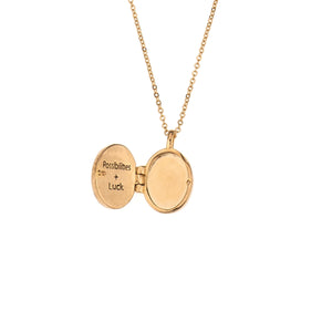 Charged Aventurine Locket Necklace