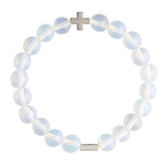 Opal & Silver Elastic Bracelet