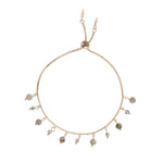 Labradorite & Gold Adjustable Charm Bracelet