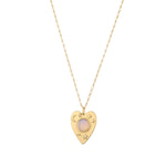 Opal & Gold Planchette Pendant Necklace