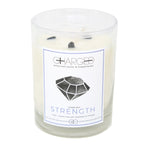 Onyx Sea Salt Scented Soy Candle with Crystals