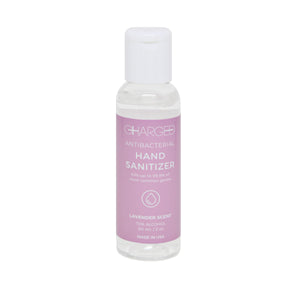 Lavender Scented Antibacterial Hand Sanitizer on white