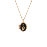 Charged Onyx Locket Necklace