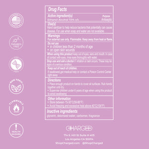 Lavender Scented Antibacterial Hand Sanitizer drug facts label